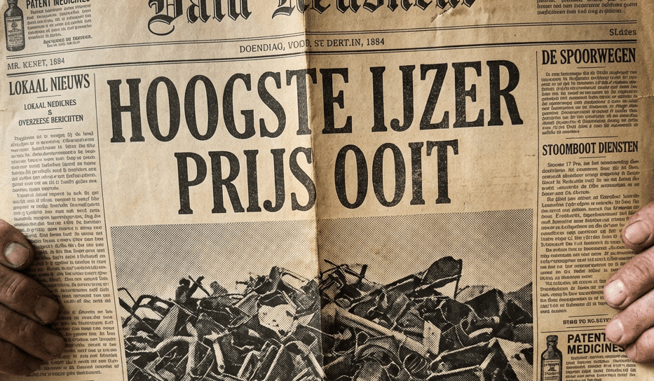 Wat is de hoogste oud ijzer prijs ooit?